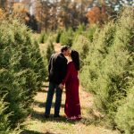christmas tree farm couple