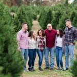 family christmas tree farm session