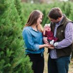 Family Christmas Tree Farm Portrait