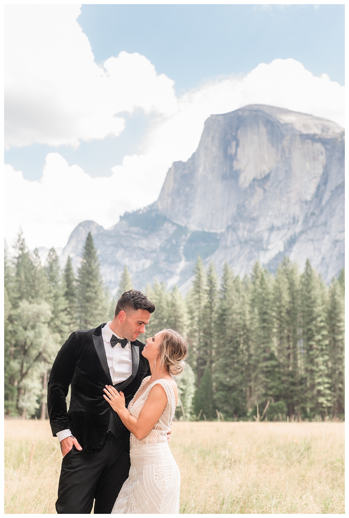Yosemite Valley elopement in front of half dome