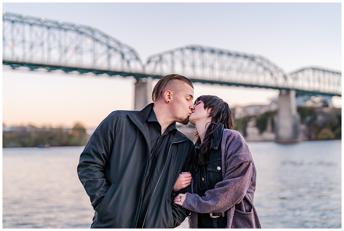 Chattanooga Anniversary Session Couple Coolidge Park 