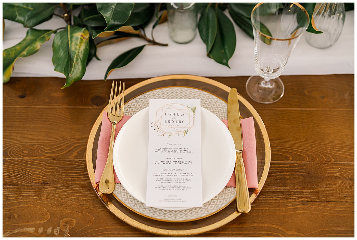 Chattanooga Tent Place Setting