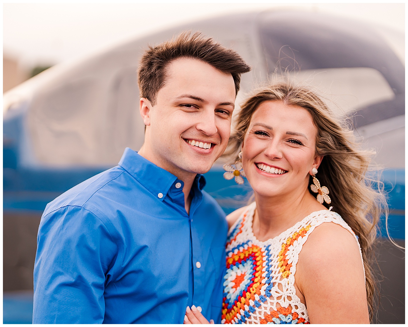 Pilot Engagement Smiling Couple