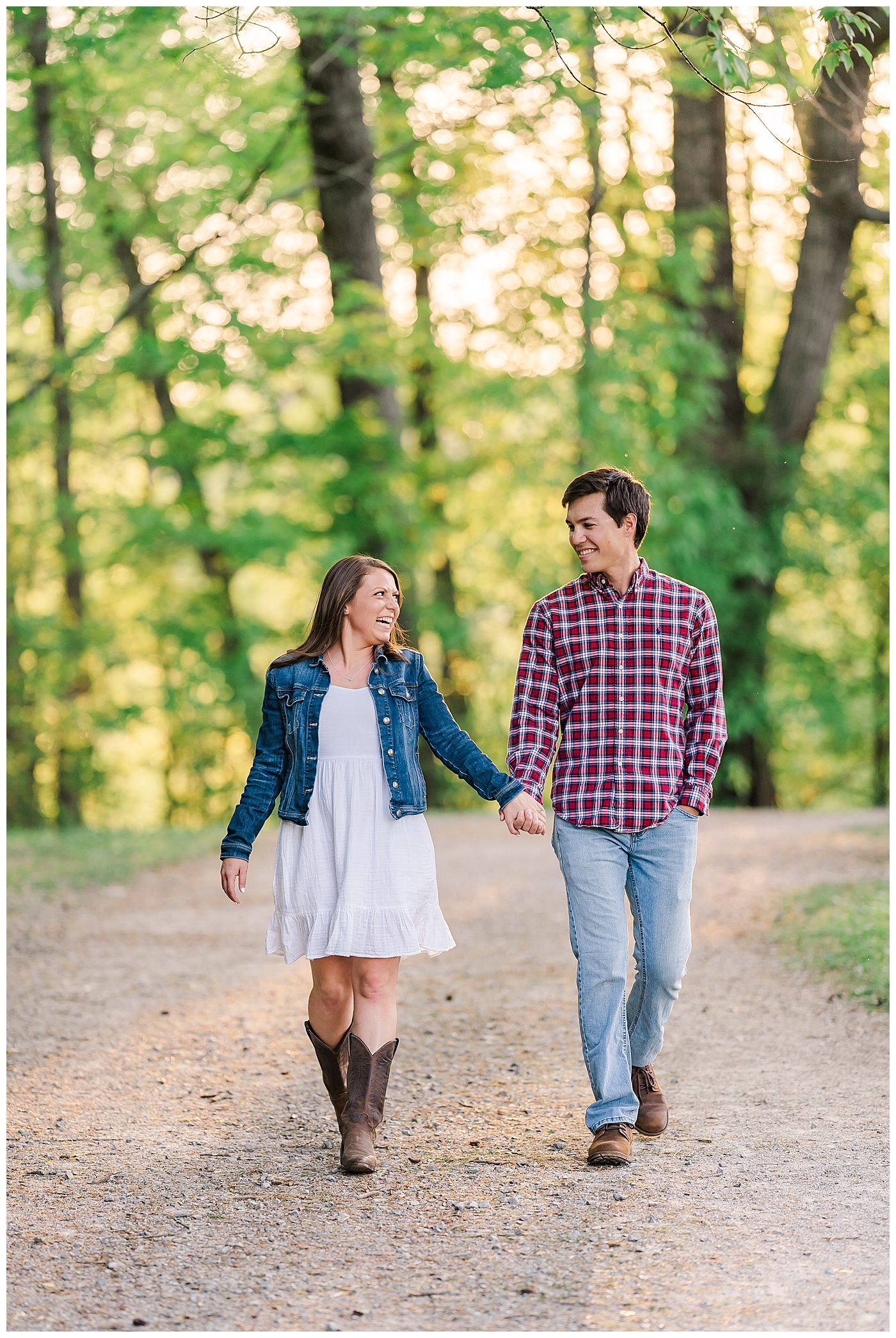 Chattanooga Engagement Hand in Hand Couple