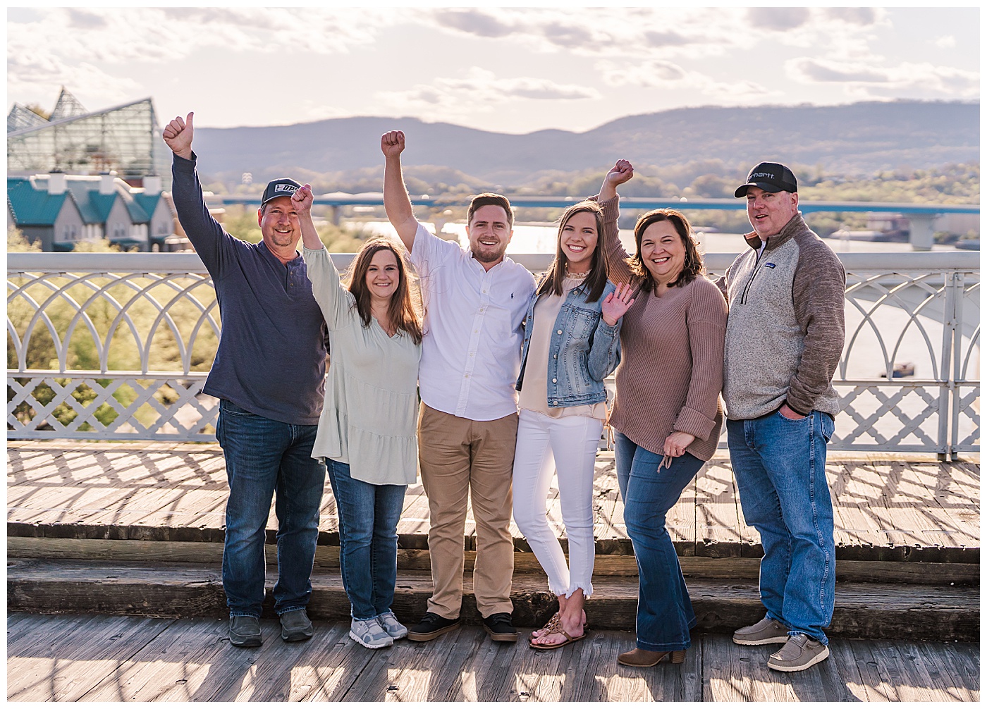 Downtown Chattanooga Proposal Couple and Family