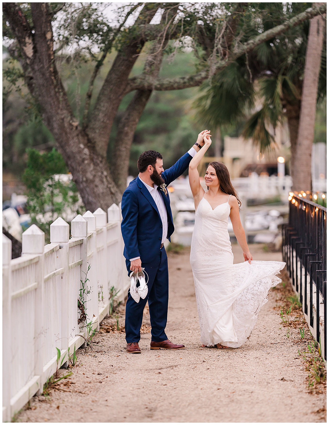 Bride and Groom Dancing