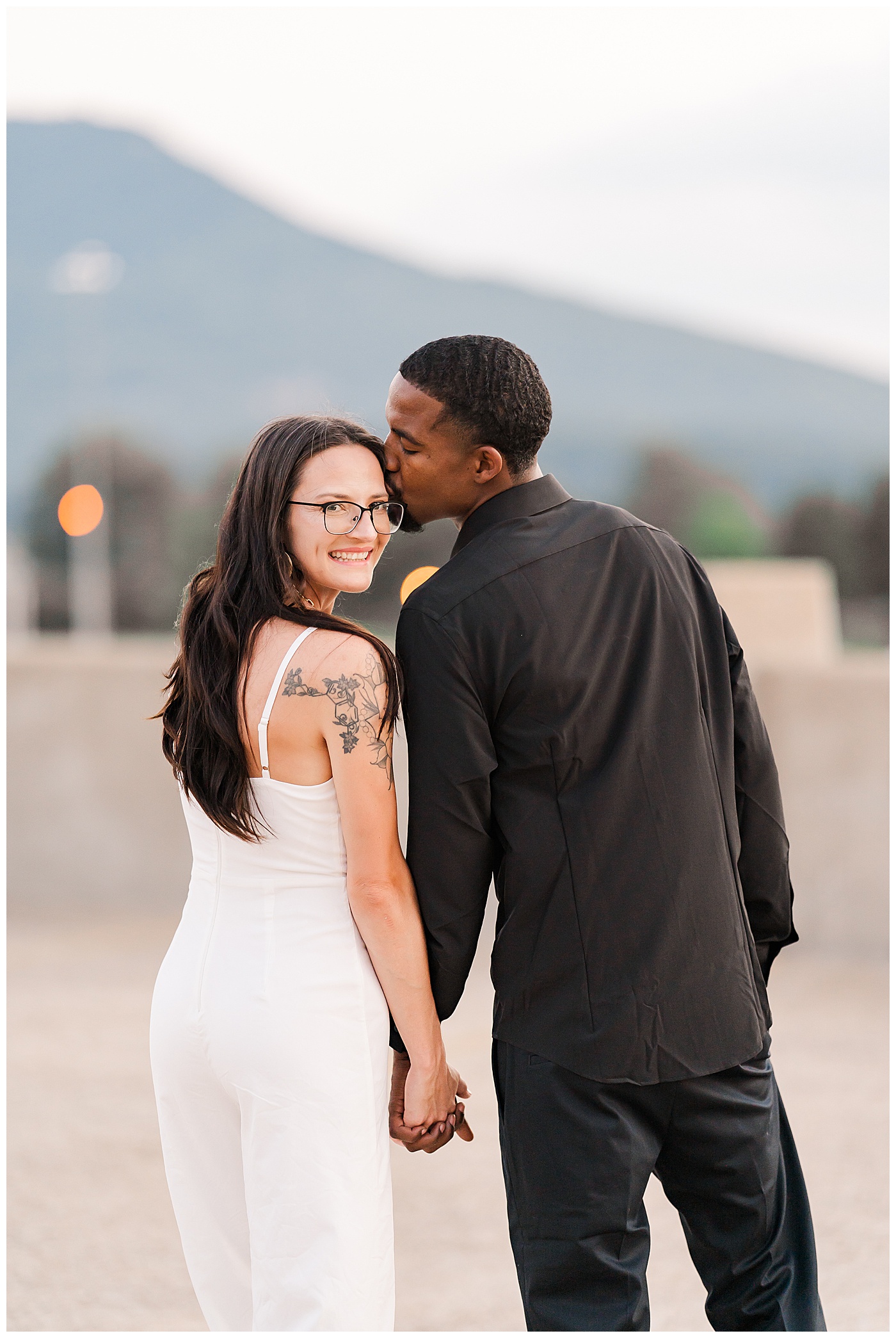 Downtown Chattanooga Engagement Romantic Couple