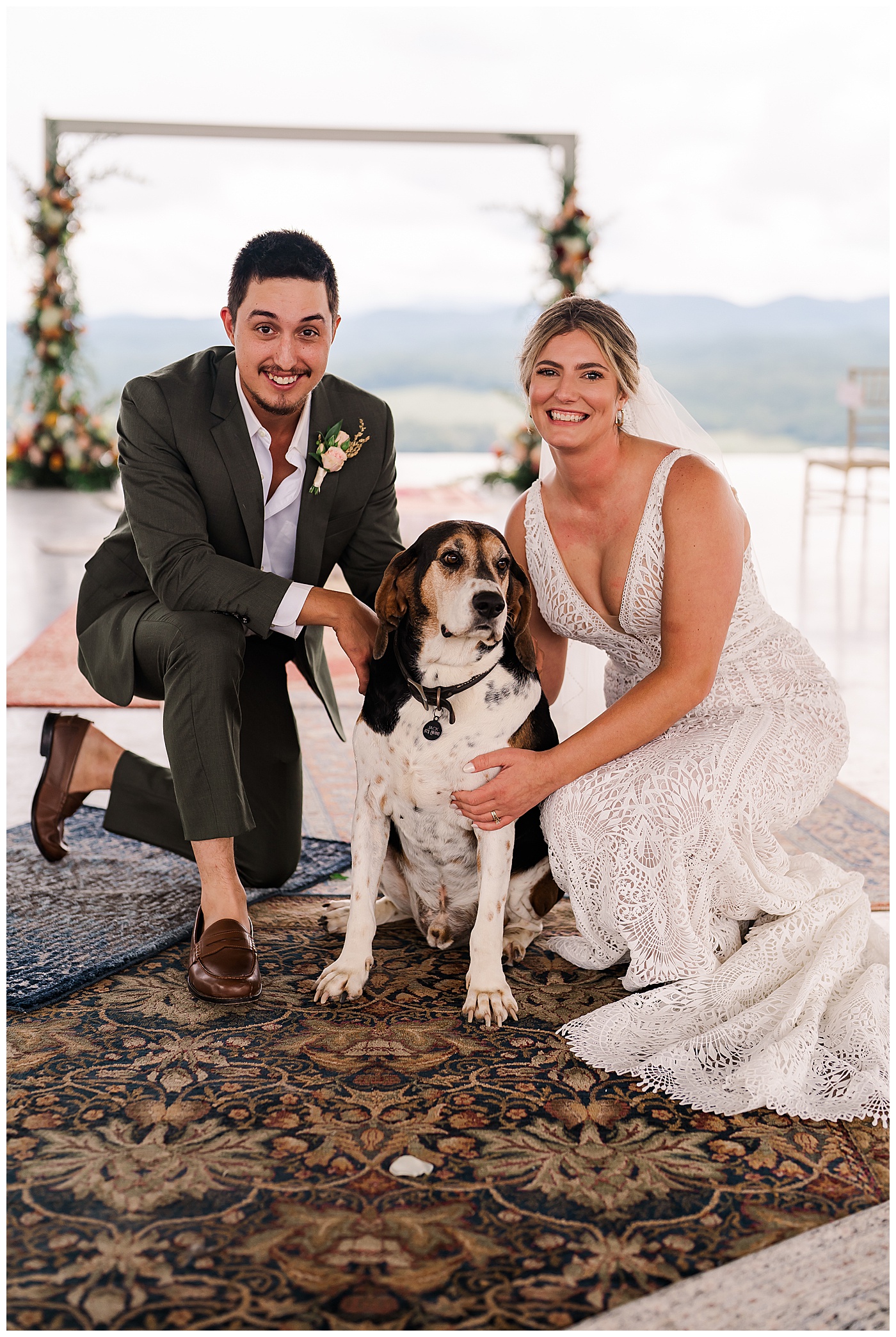 Ocoee Wedding the Couple and their Dog