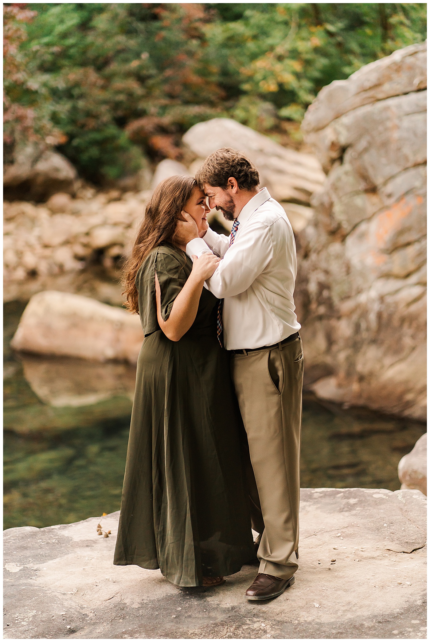 Chattanooga Fall Engagement Photos the Couple