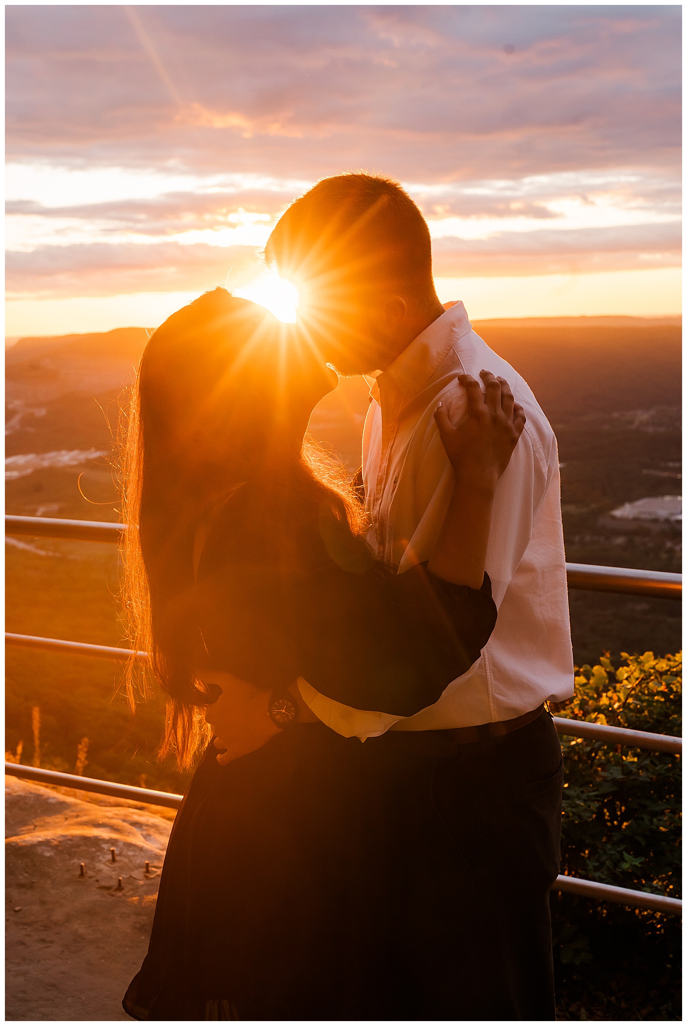 Tennessee Sunset Engagement the Couple