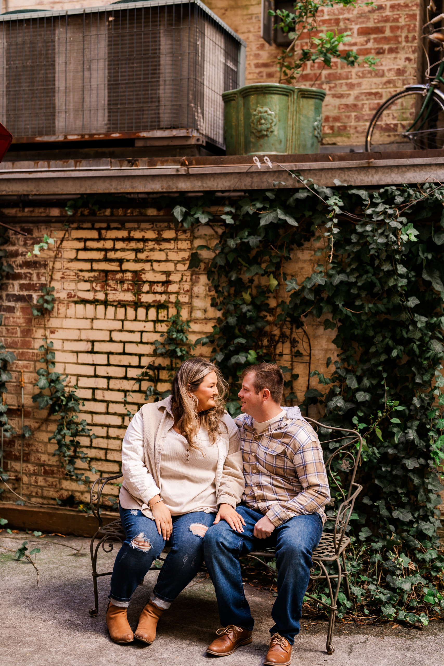 The Couple Downtown Chattanooga Engagement