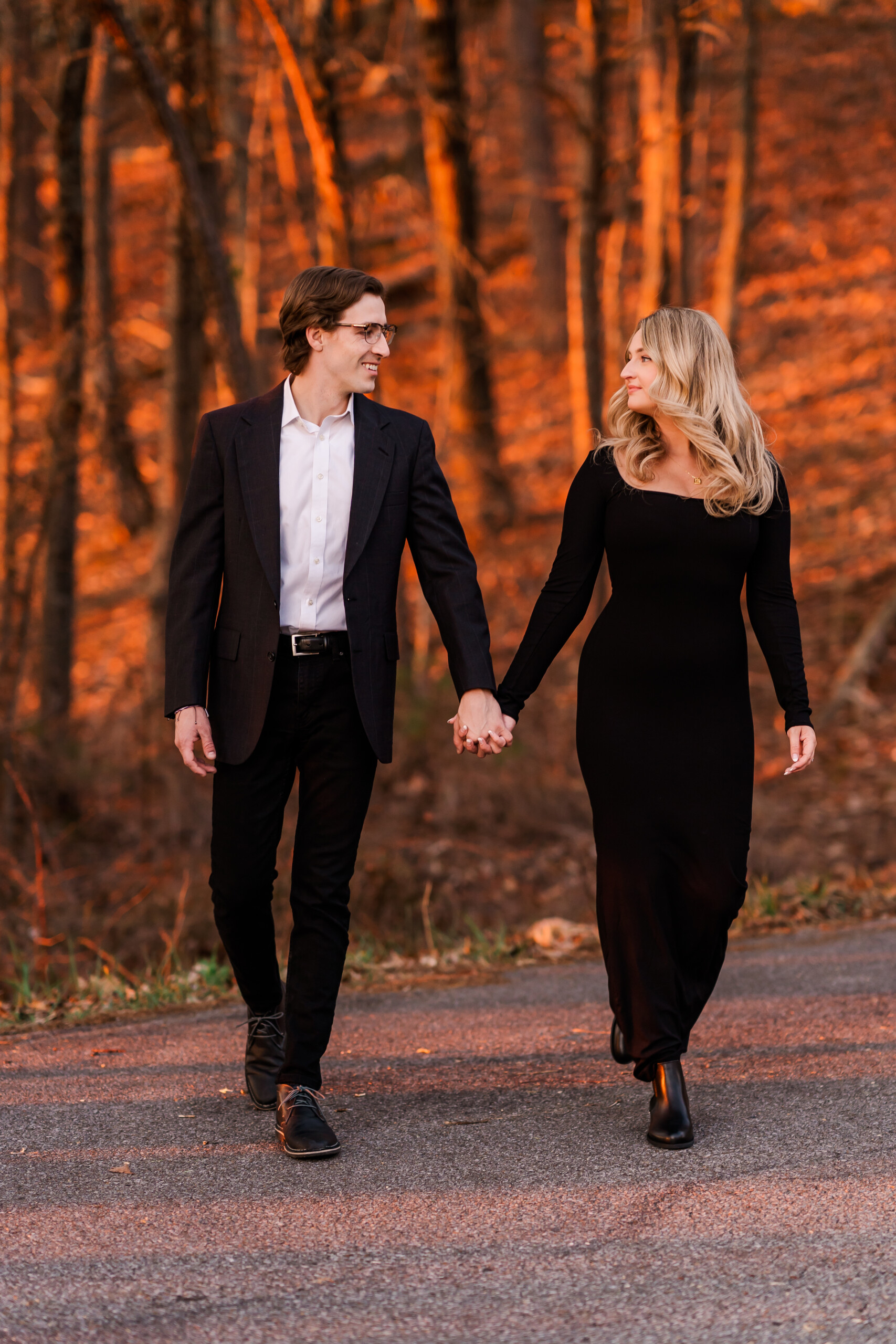 Chilhowee Engagement Couple Hand in Hand