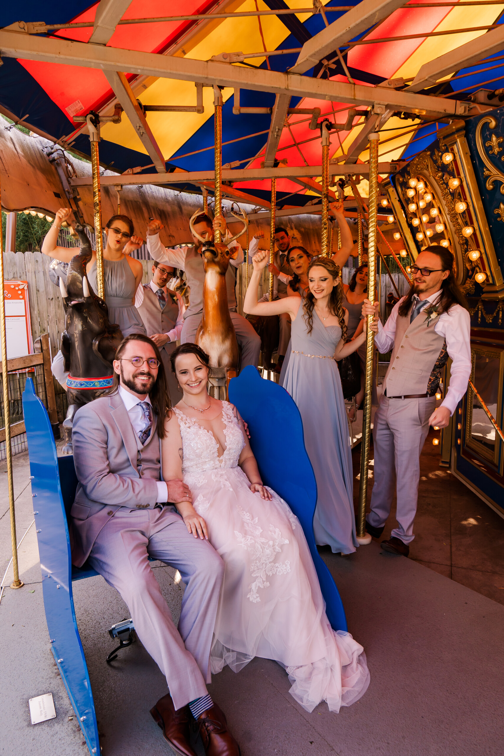Knoxville Zoo Bridal Party 