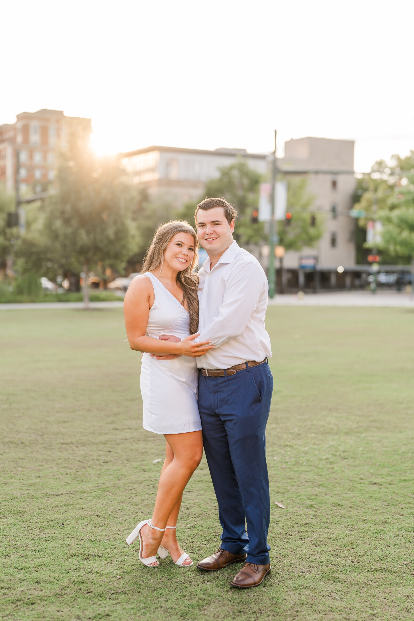 Downtown Chattanooga Engagement Couple