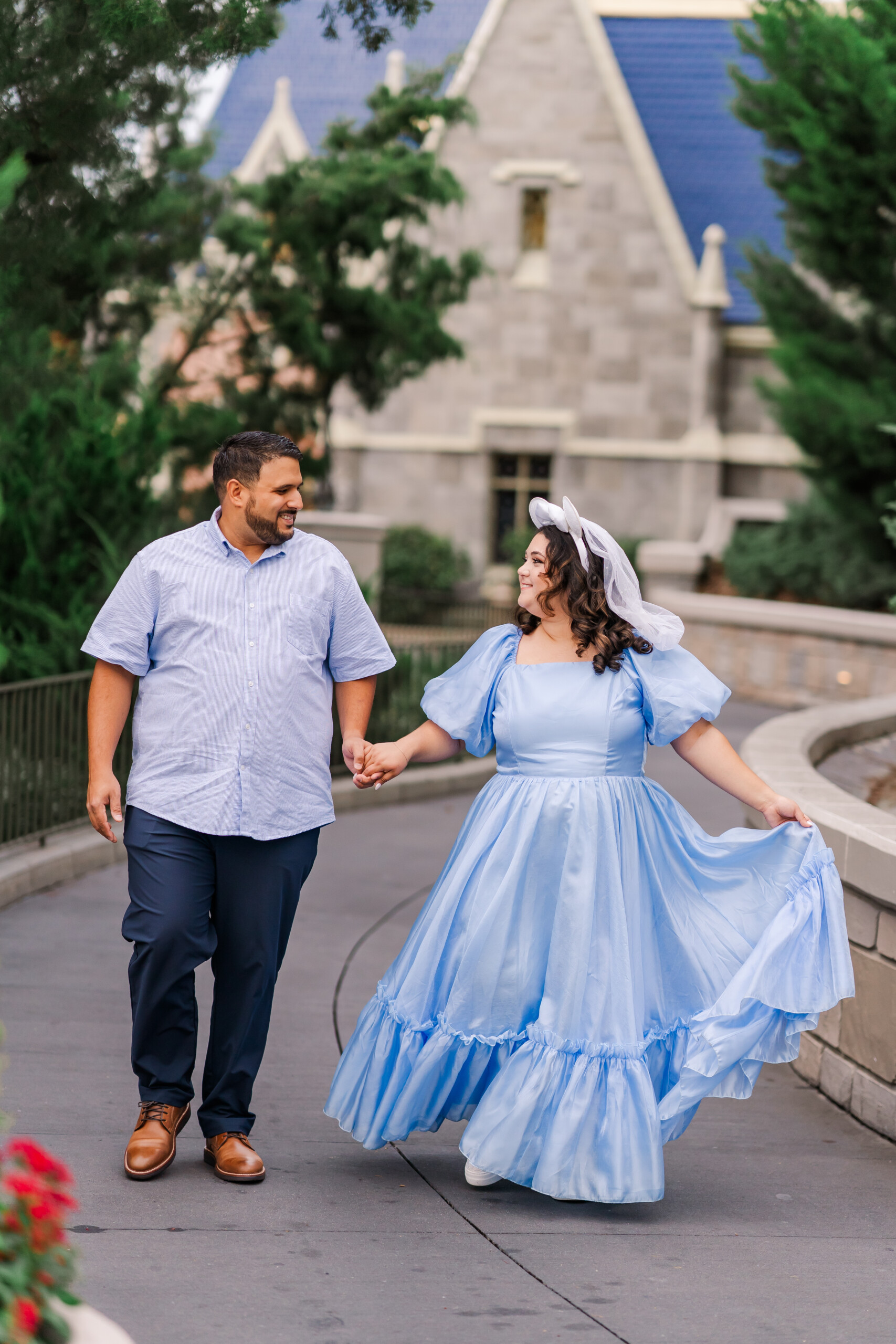 Disney World Engaged Couple