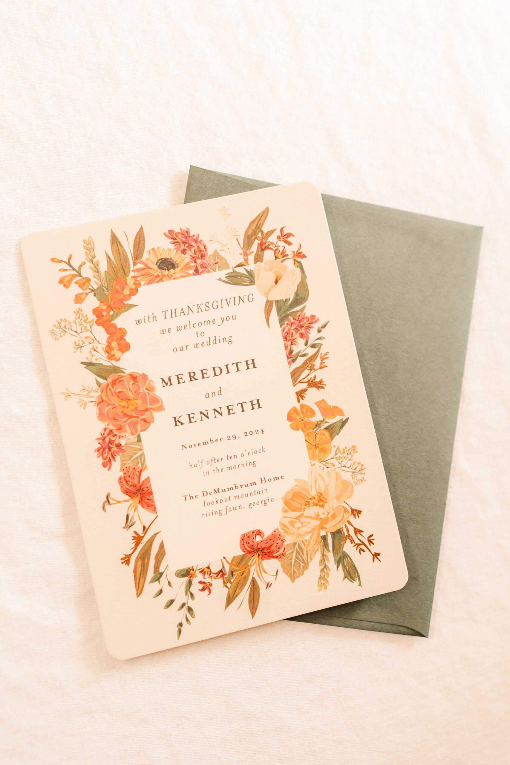 Georgia Elopement Details